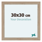 Como MDF Photo Frame 30x30cm Oak Light Front Size | Yourdecoration.co.uk