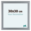Como MDF Photo Frame 30x30cm Silver Matte Front Size | Yourdecoration.co.uk