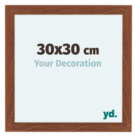 Como MDF Photo Frame 30x30cm Walnut Front Size | Yourdecoration.co.uk