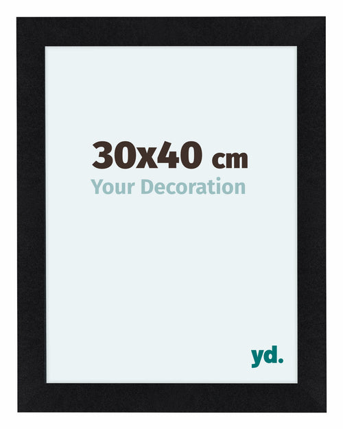Como MDF Photo Frame 30x40cm Black Matte Front Size | Yourdecoration.co.uk