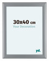 Como MDF Photo Frame 30x40cm Silver Matte Front Size | Yourdecoration.co.uk