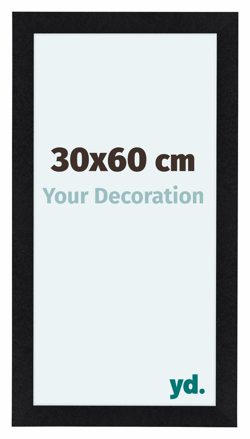 Como MDF Photo Frame 30x60cm Black Matte Front Size | Yourdecoration.co.uk