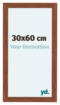 Como MDF Photo Frame 30x60cm Walnut Front Size | Yourdecoration.co.uk