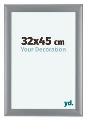 Como MDF Photo Frame 32x45cm Silver Matte Front Size | Yourdecoration.co.uk