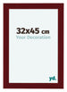 Como MDF Photo Frame 32x45cm Wine Red Swept Front Size | Yourdecoration.co.uk