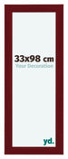 Como MDF Photo Frame 33x98cm Wine Red Swept Front Size | Yourdecoration.co.uk
