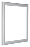 Como MDF Photo Frame 35x35cm Silver Matte Front Oblique | Yourdecoration.co.uk
