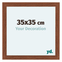 Como MDF Photo Frame 35x35cm Walnut Front Size | Yourdecoration.co.uk
