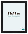 Como MDF Photo Frame 35x45cm Black Matte Front Size | Yourdecoration.co.uk