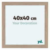 Como MDF Photo Frame 40x40cm Oak Light Front Size | Yourdecoration.co.uk