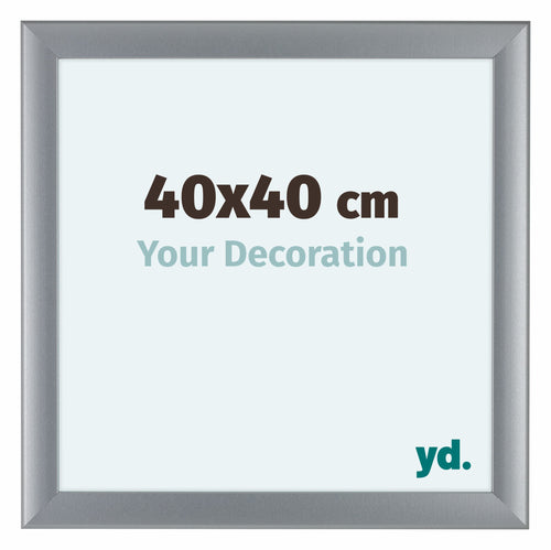 Como MDF Photo Frame 40x40cm Silver Matte Front Size | Yourdecoration.co.uk