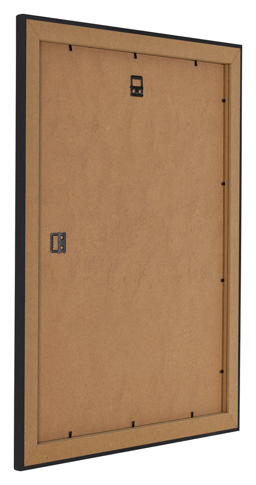Como MDF Photo Frame 40x45cm Black Woodgrain Back Oblique | Yourdecoration.co.uk
