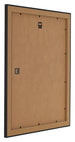 Como MDF Photo Frame 40x45cm Black Woodgrain Back Oblique | Yourdecoration.co.uk