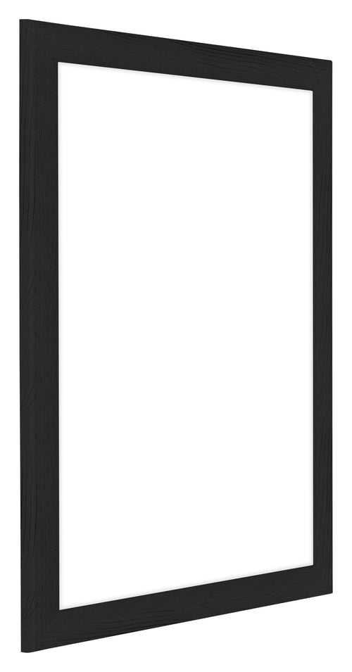 Como MDF Photo Frame 40x45cm Black Woodgrain Front Oblique | Yourdecoration.co.uk
