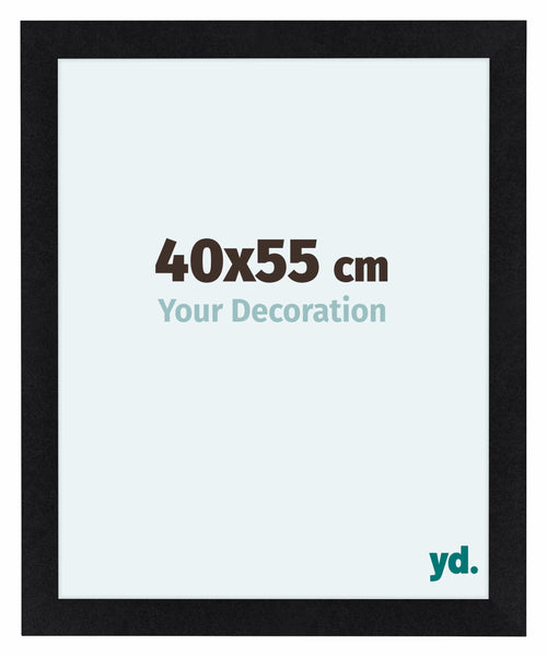 Como MDF Photo Frame 40x55cm Black Matte Front Size | Yourdecoration.co.uk