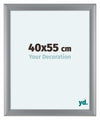 Como MDF Photo Frame 40x55cm Silver Matte Front Size | Yourdecoration.co.uk
