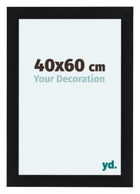 Como MDF Photo Frame 40x60cm Black Matte Front Size | Yourdecoration.co.uk