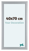 Como MDF Photo Frame 40x70cm Silver Matte Front Size | Yourdecoration.co.uk