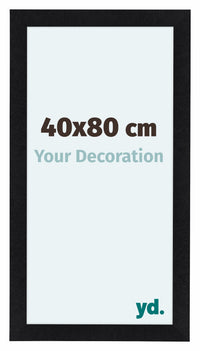 Como MDF Photo Frame 40x80cm Black Matte Front Size | Yourdecoration.co.uk