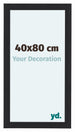 Como MDF Photo Frame 40x80cm Black Woodgrain Front Size | Yourdecoration.co.uk