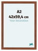 Como MDF Photo Frame 42x59 4cm A2 Walnut Front Size | Yourdecoration.co.uk