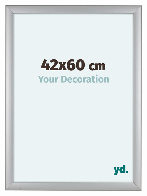 Como MDF Photo Frame 42x60cm Silver Matte Front Size | Yourdecoration.co.uk