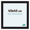 Como MDF Photo Frame 45x45cm Black Matte Front Size | Yourdecoration.co.uk