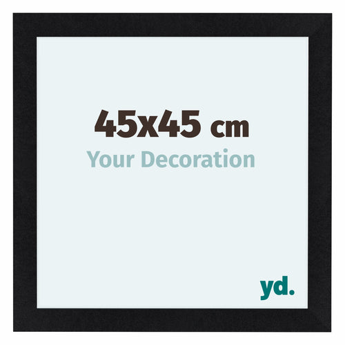 Como MDF Photo Frame 45x45cm Black Matte Front Size | Yourdecoration.co.uk