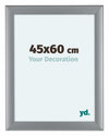 Como MDF Photo Frame 45x60cm Silver Matte Front Size | Yourdecoration.co.uk