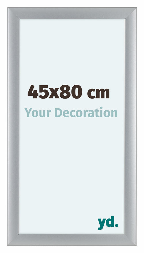 Como MDF Photo Frame 45x80cm Silver Matte Front Size | Yourdecoration.co.uk