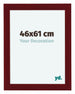 Como MDF Photo Frame 46x61cm Wine Red Swept Front Size | Yourdecoration.co.uk