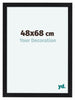 Como MDF Photo Frame 48x68cm Black Matte Front Size | Yourdecoration.co.uk