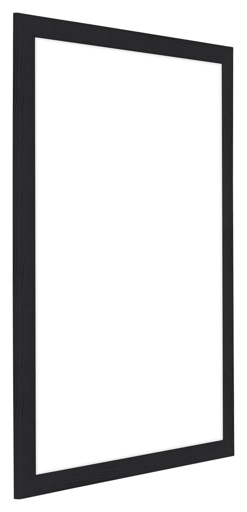 Como MDF Photo Frame 48x68cm Black Woodgrain Front Oblique | Yourdecoration.co.uk