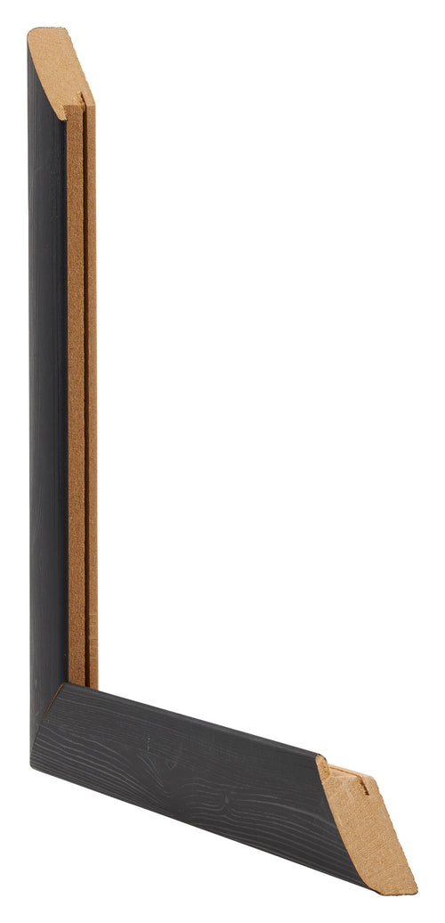 Como MDF Photo Frame 48x68cm Black Woodgrain Intersection | Yourdecoration.co.uk