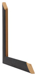 Como MDF Photo Frame 48x68cm Black Woodgrain Intersection | Yourdecoration.co.uk