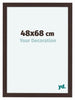 Como MDF Photo Frame 48x68cm Oak Dark Front Size | Yourdecoration.co.uk