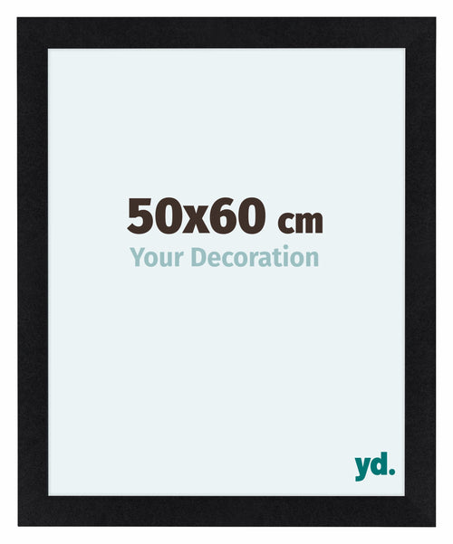 Como MDF Photo Frame 50x60cm Black Matte Front Size | Yourdecoration.co.uk