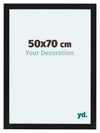 Como MDF Photo Frame 50x70cm Black Matte Front Size | Yourdecoration.co.uk