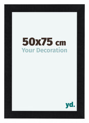 Como MDF Photo Frame 50x75cm Black Matte Front Size | Yourdecoration.co.uk