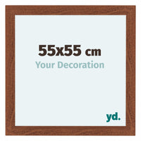 Como MDF Photo Frame 55x55cm Walnut Front Size | Yourdecoration.co.uk
