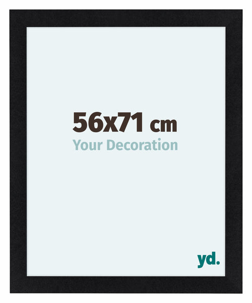 Como MDF Photo Frame 56x71cm Black Matte Front Size | Yourdecoration.co.uk