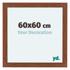 Como MDF Photo Frame 60x60cm Walnut Front Size | Yourdecoration.co.uk