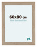 Como MDF Photo Frame 60x80cm Oak Light Front Size | Yourdecoration.co.uk