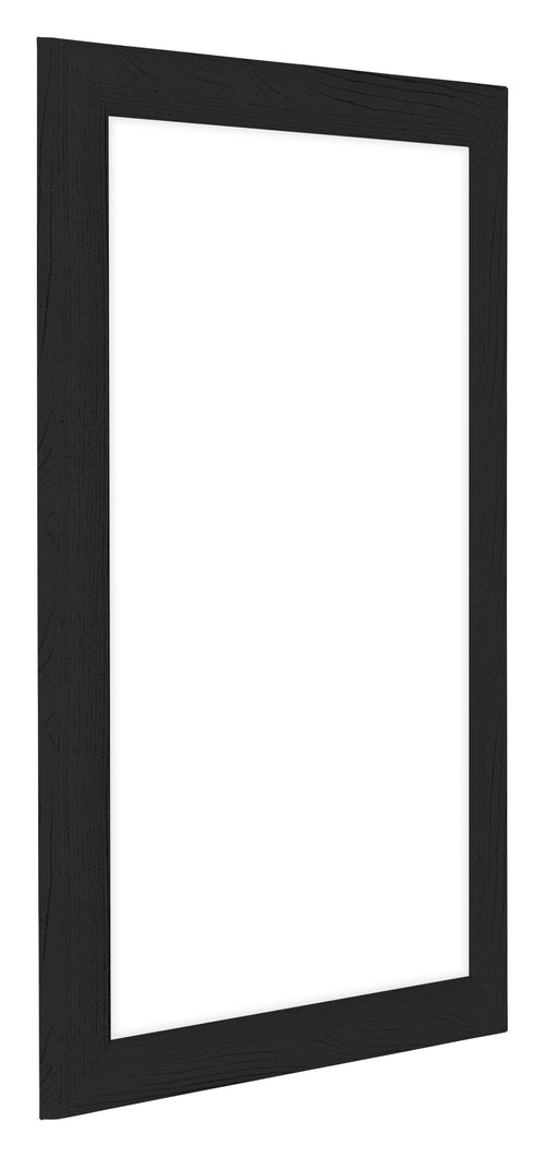 Como MDF Photo Frame 60x85cm Black Woodgrain Front Oblique | Yourdecoration.co.uk