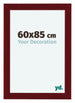 Como MDF Photo Frame 60x85cm Wine Red Swept Front Size | Yourdecoration.co.uk