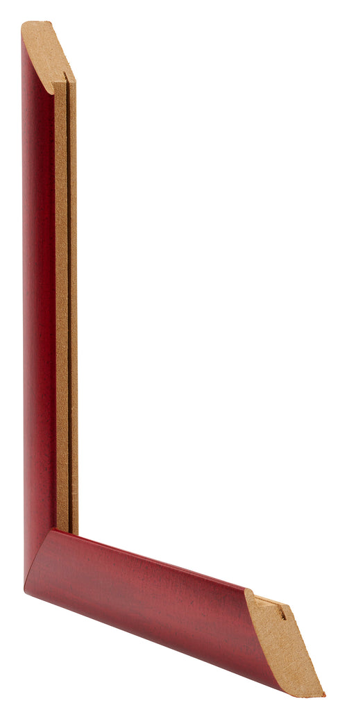 Como MDF Photo Frame 60x85cm Wine Red Swept Intersection | Yourdecoration.co.uk