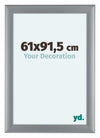 Como MDF Photo Frame 61x91 5cm Silver Matte Front Size | Yourdecoration.co.uk