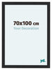 Como MDF Photo Frame 70x100cm Black Woodgrain Front Size | Yourdecoration.co.uk