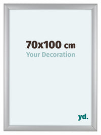 Como MDF Photo Frame 70x100cm Silver Matte Front Size | Yourdecoration.co.uk