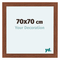 Como MDF Photo Frame 70x70cm Walnut Front Size | Yourdecoration.co.uk